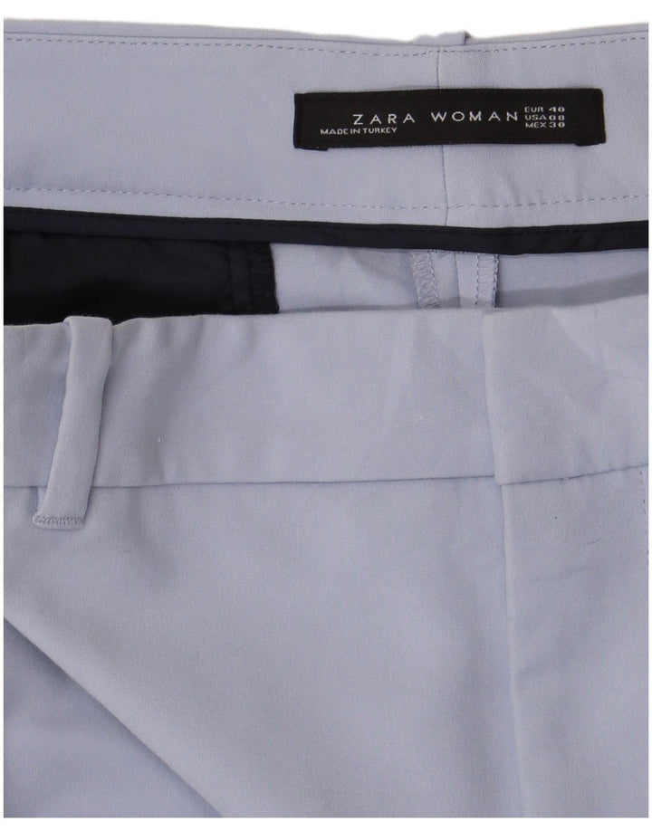 Zara Dame Slim Chino Bukser EU 40 Medium W30 L28 Blå