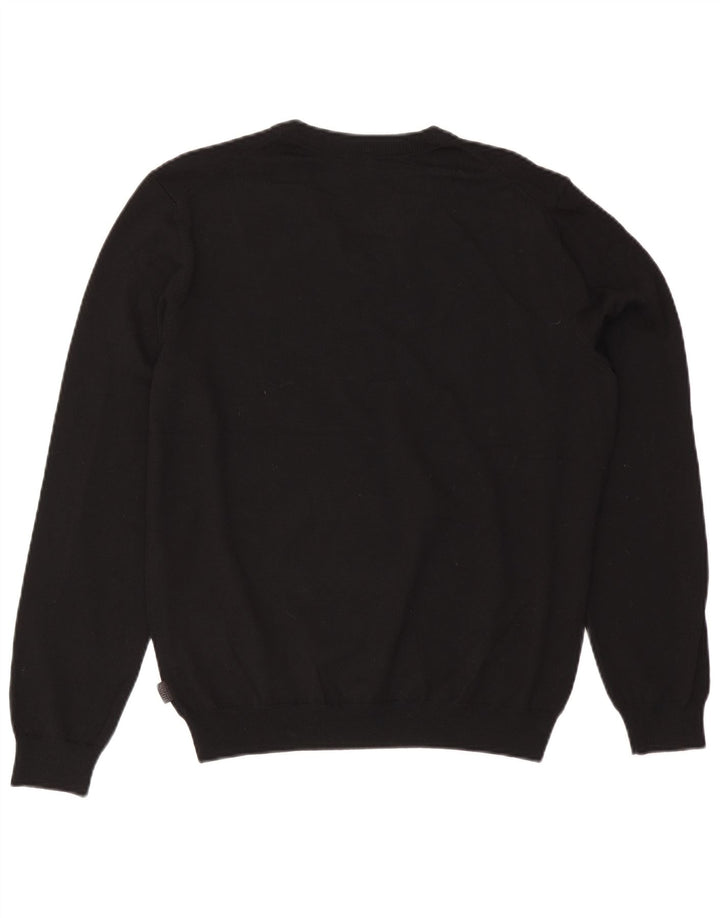 Hugo Boss Herre V-hals sweater Stor sort uld
