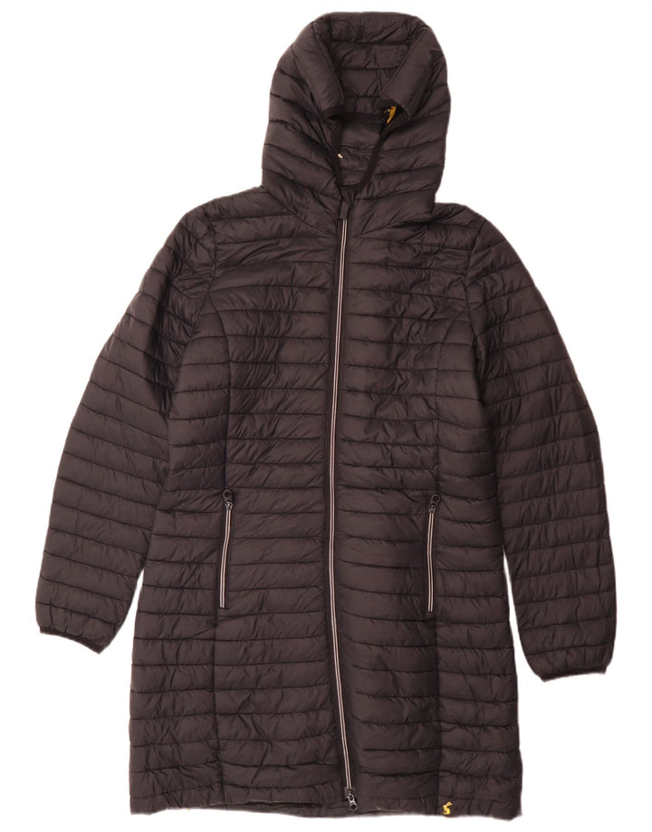 Joules Herre hættepolstret frakke UK 12 Medium Sort Polyamid