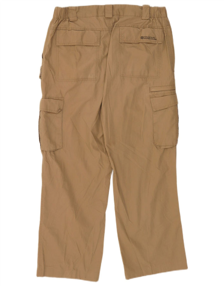 Mountain Warehouse Herre Straight Cargo Bukser W34 L26 Beige Polyester