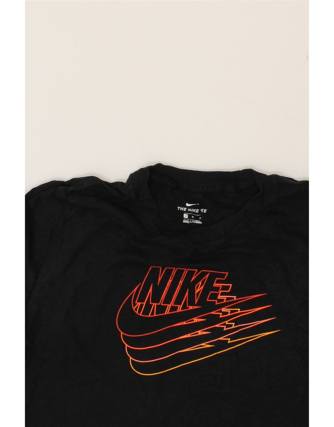 NIKE Womens Graphic T-Shirt Top UK 14 Medium Black Cotton Vintage Nike and Second-Hand Nike from Messina Hembry 