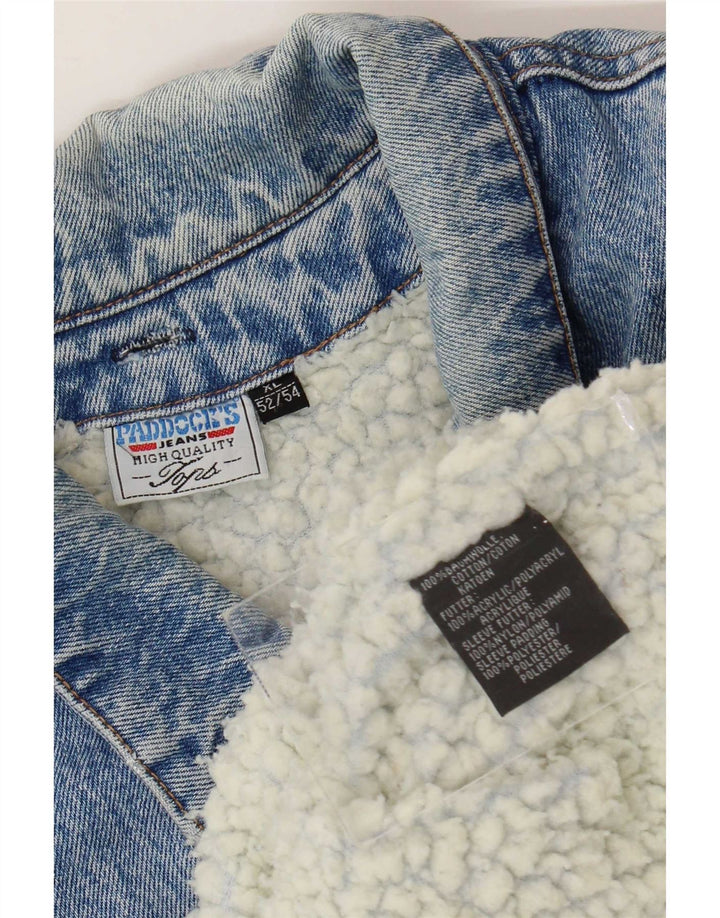 Paddocks Herre Sherpa Denimjakke IT 52/54 XL Blå Bomuld