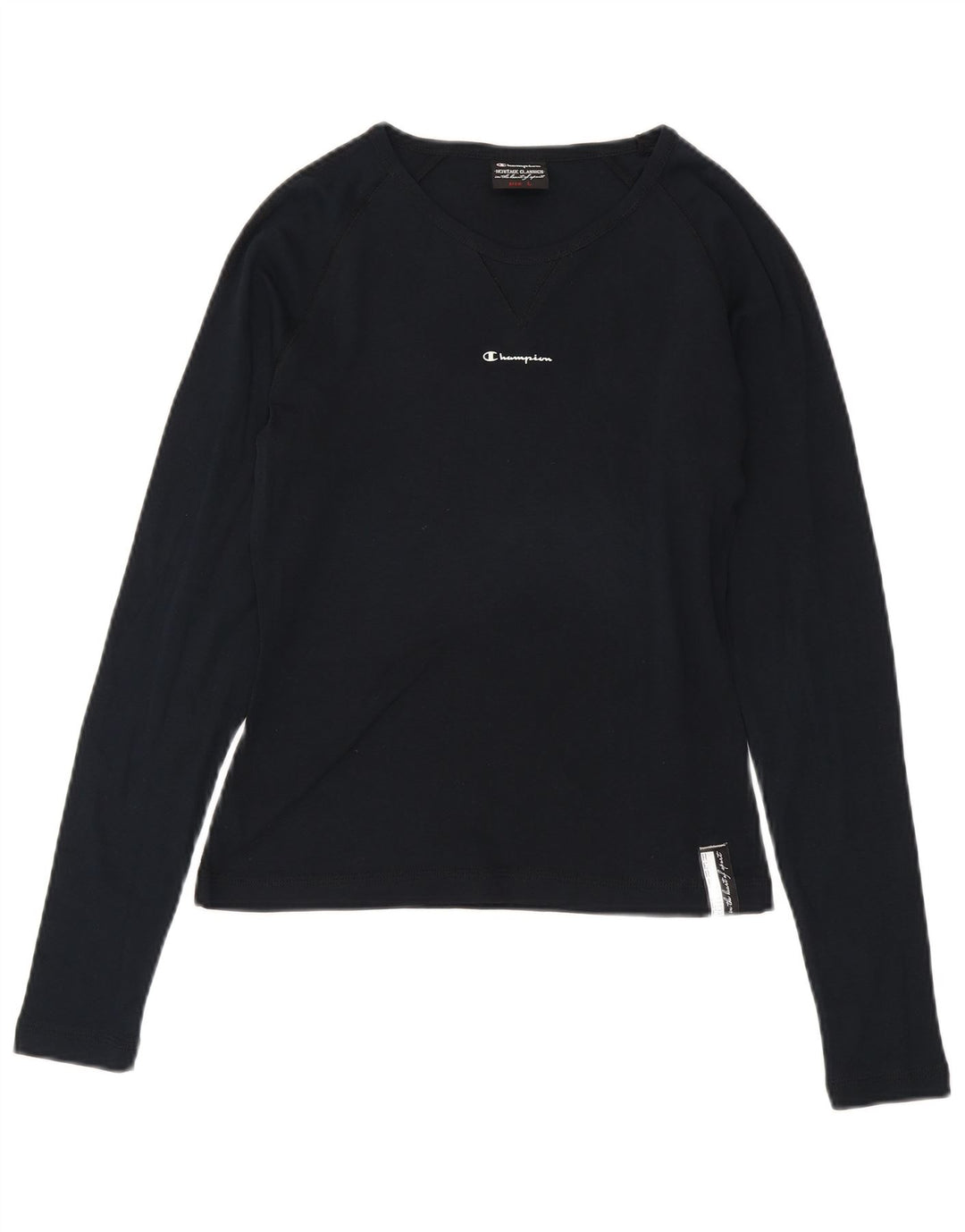 Champion Dame Grafisk Top Langærmet UK 16 Large Navy Blue
