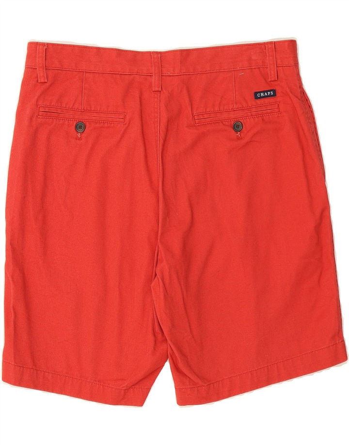 CHAPS Mens Chino Shorts W34 Large Red Cotton Vintage Chaps and Second-Hand Chaps from Messina Hembry 