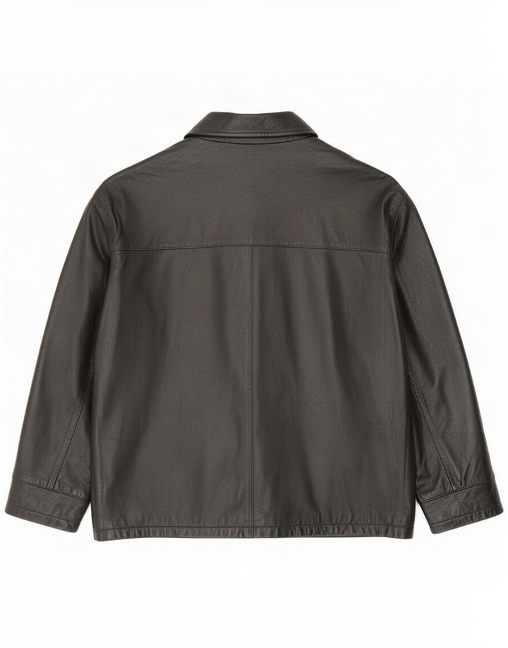 James Dillon Herre Læderjakke UK 42 XL Sort