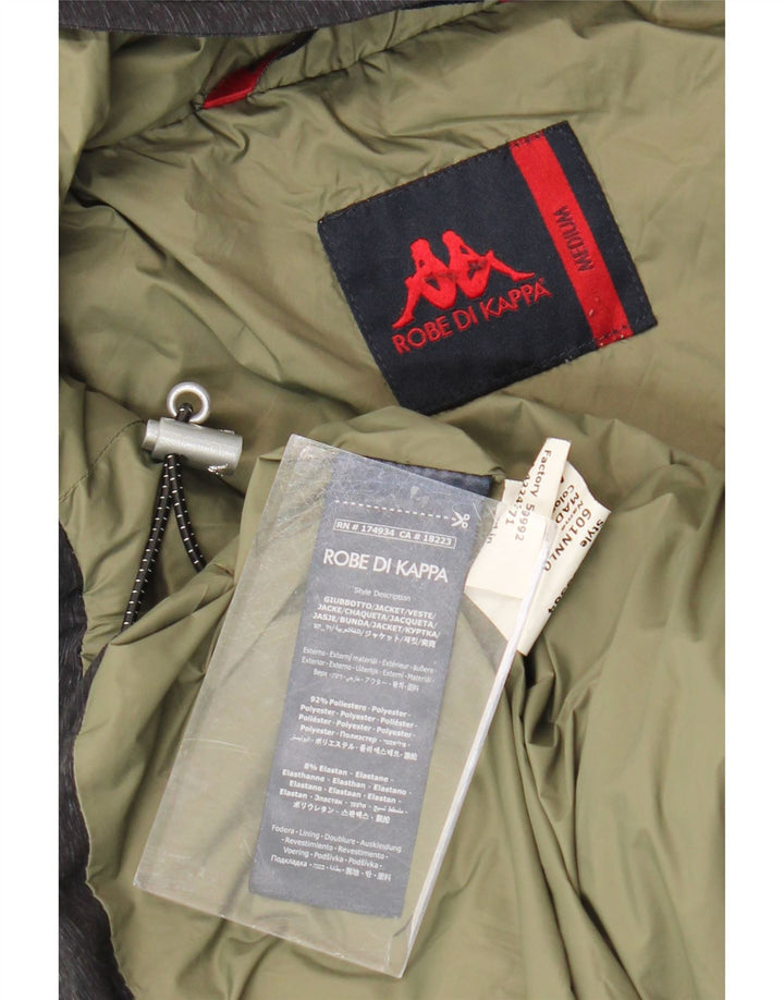 Kappa Herre hættepolstret anorakjakke UK 38 Medium Grey Polyester