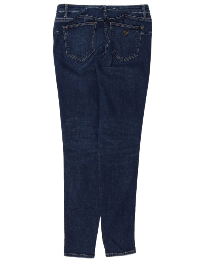 GUESS Skinny Jeans til kvinder W29 L28 Marineblå bomuld