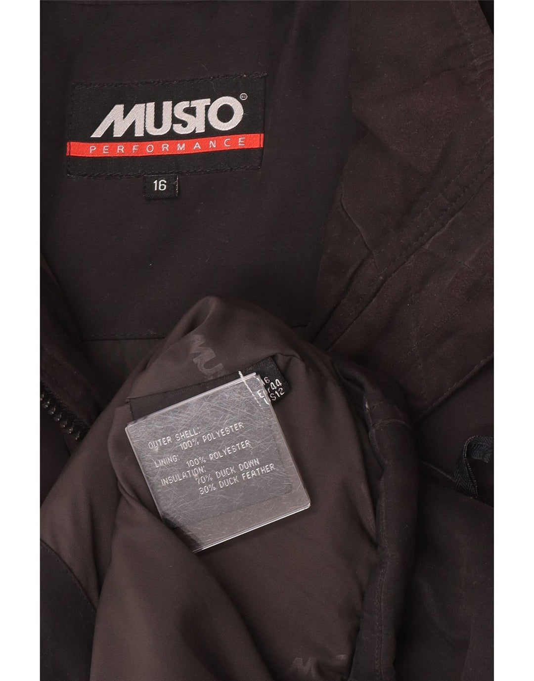 Musto Womens Polstret Gilet UK 16 Large Black Polyester