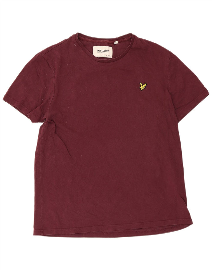 Lyle & Scott Herre T-shirt Top Stor rødbrun bomuld