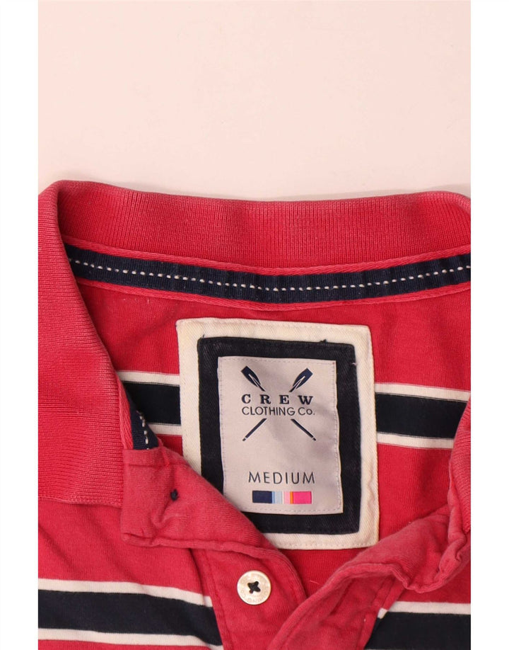 Besætningstøj Herre poloshirt Medium rødstribet bomuld