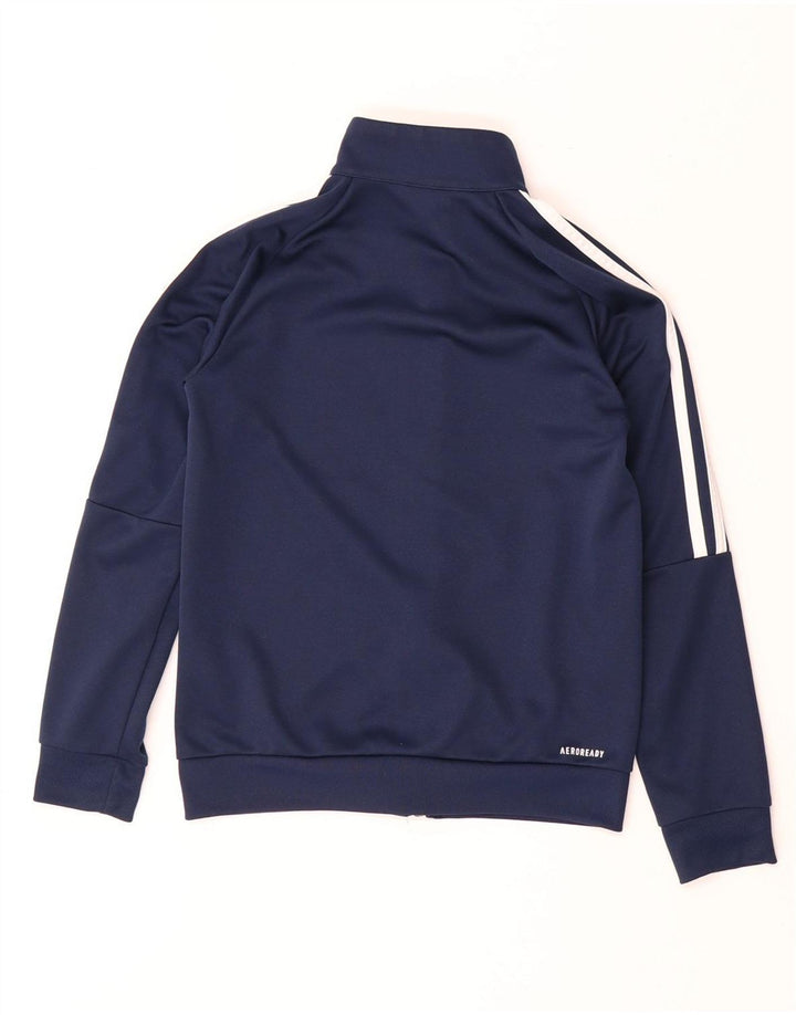 ADIDAS Aeroready træningsdragt topjakke til drenge 9-10 år marineblå polyester