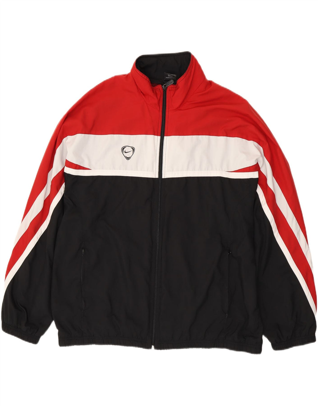 Nike Træningsdragt til mænd, topjakke UK 45/47 XL Rød Colourblock Polyester