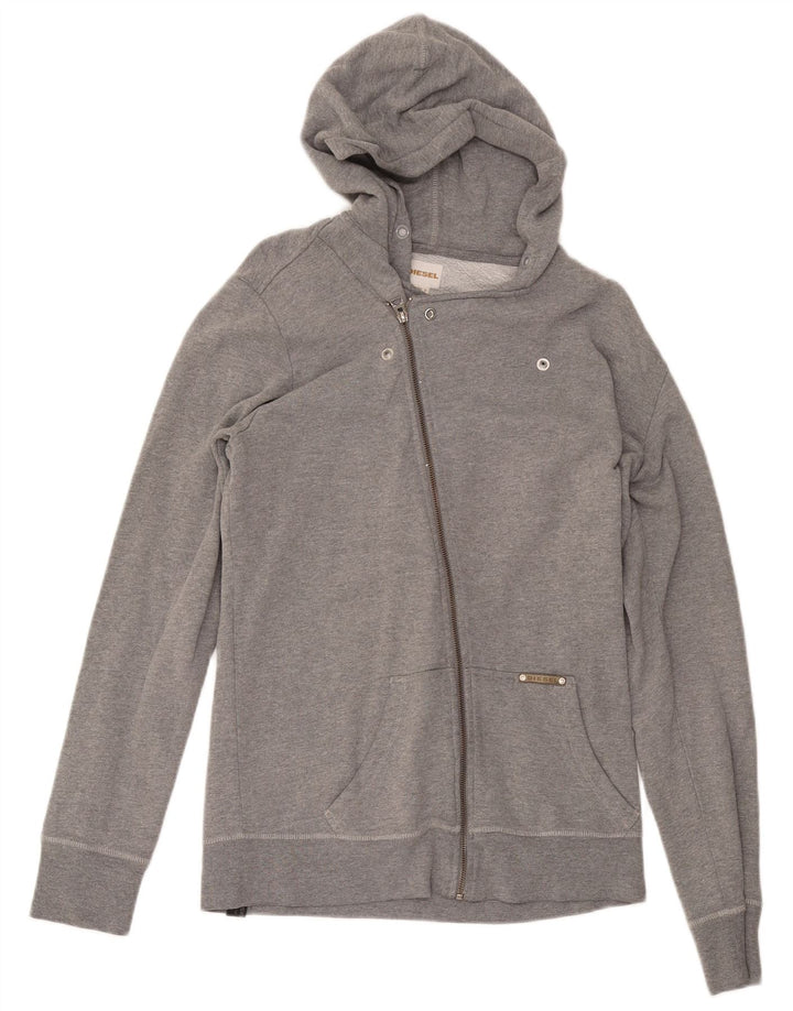 Diesel Dame Hættetrøje Sweater UK 16 Stor Grå