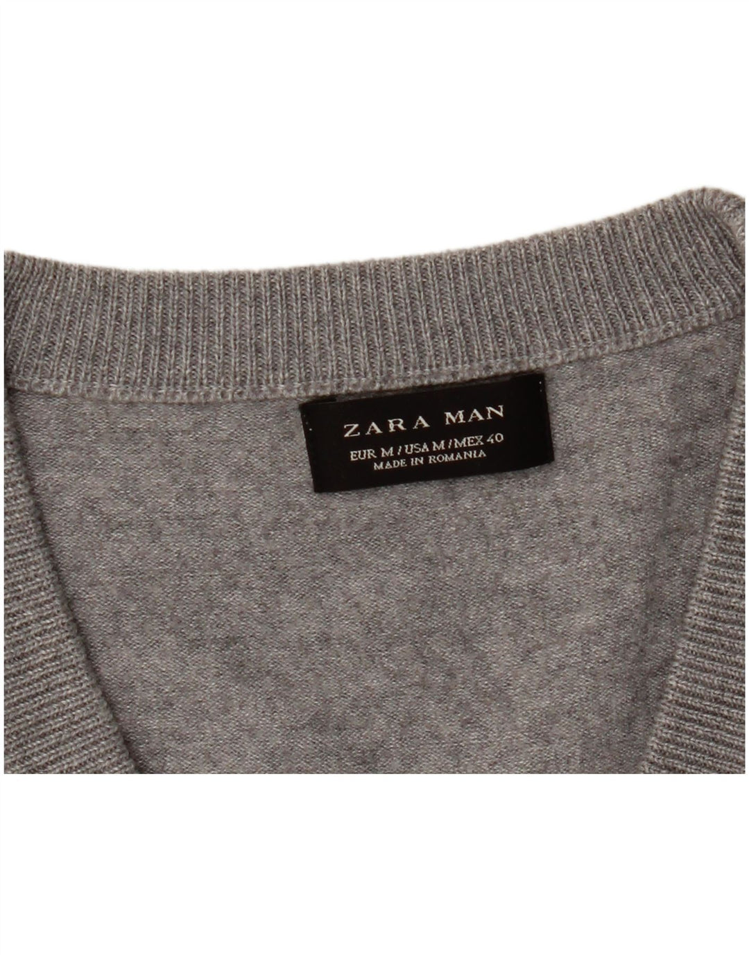 Zara Herre cardigan sweater Medium Grey Flecked