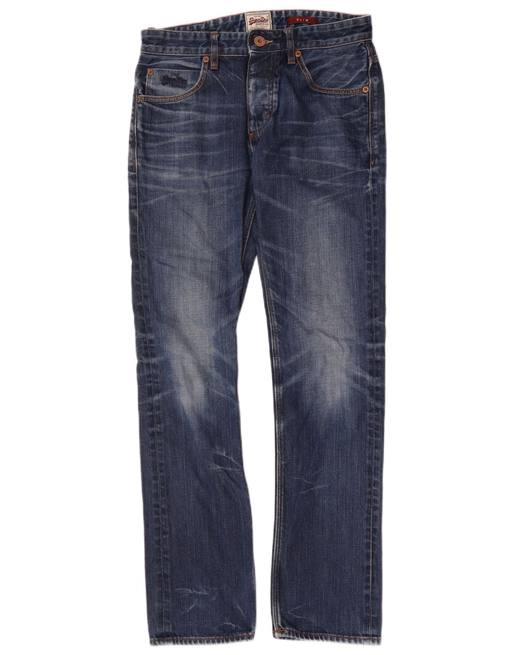 Superdry Slim Jeans til mænd W30 L32 blå bomuld