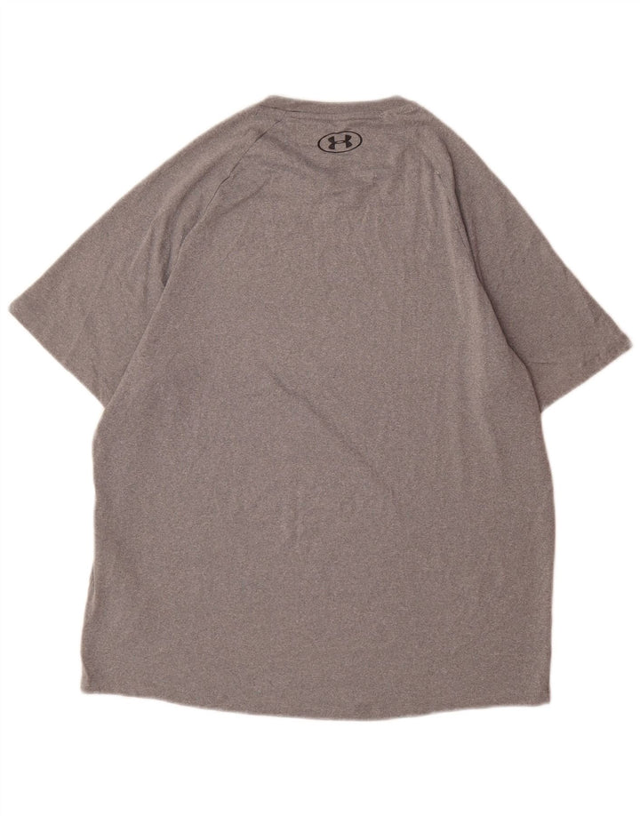 Under Armour Herre T-Shirt Top Medium Grå Polyester
