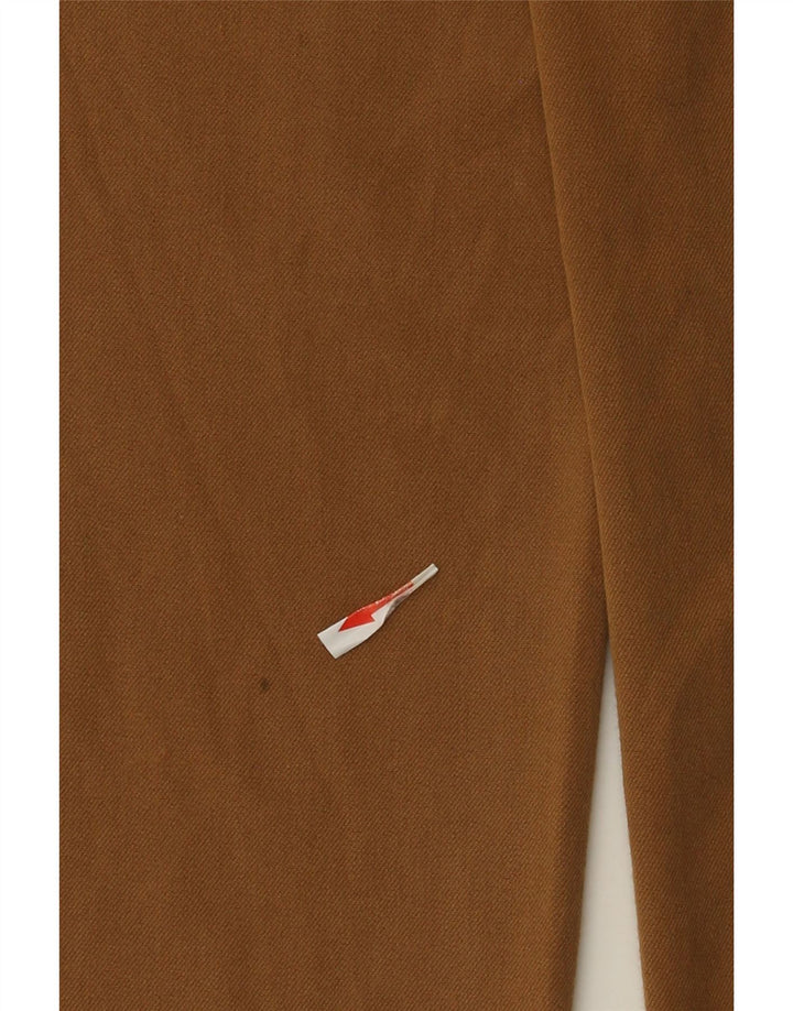 Zara Womens Cropped Trousers Small W26 L24 Brun