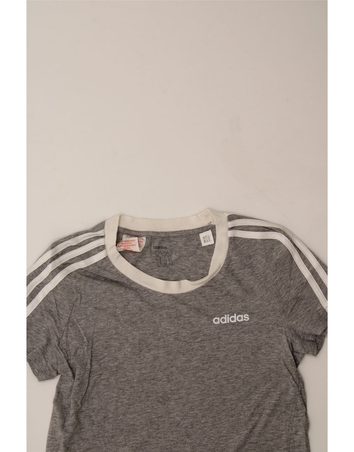 ADIDAS Boys T-Shirt Top 11-12 Years Grey Vintage Adidas and Second-Hand Adidas from Messina Hembry 