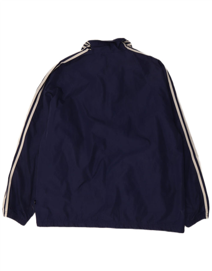 Adidas Herre Windbreaker Jacket UK 44/46 Large Navy Blue Polyamide