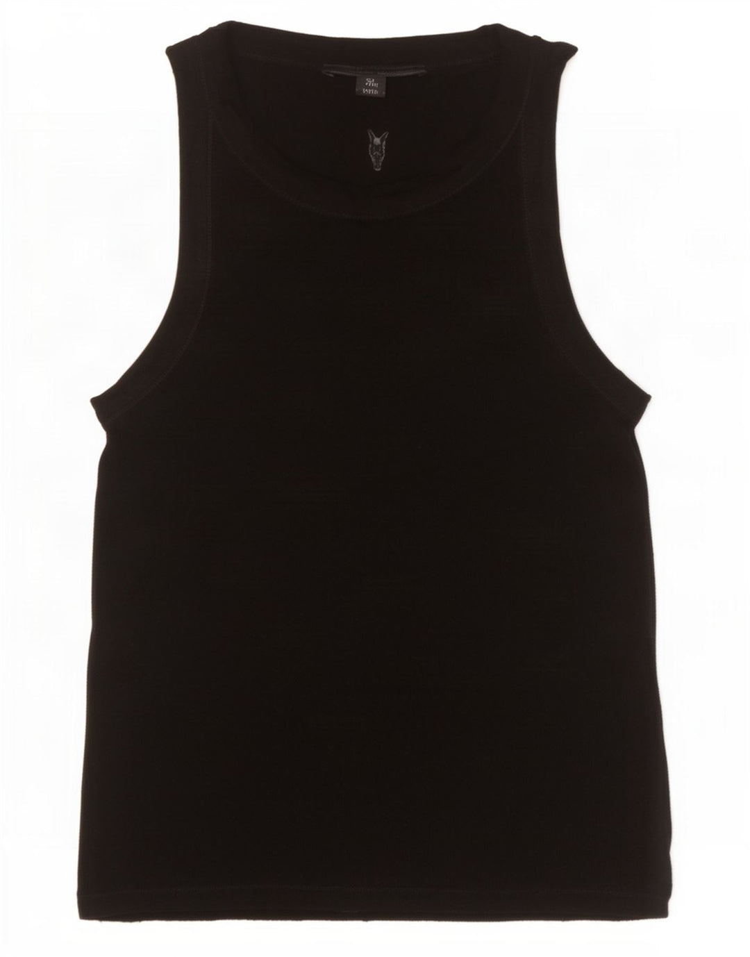 All Saints Damevest Top UK 10 Small Black Lyocell