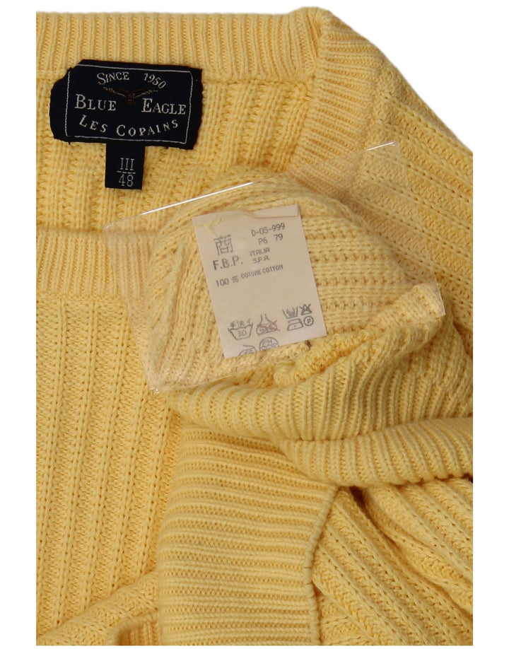 LES COPAINS Dame Blue Eagle Jumper Sweater IT 48 XL Gul