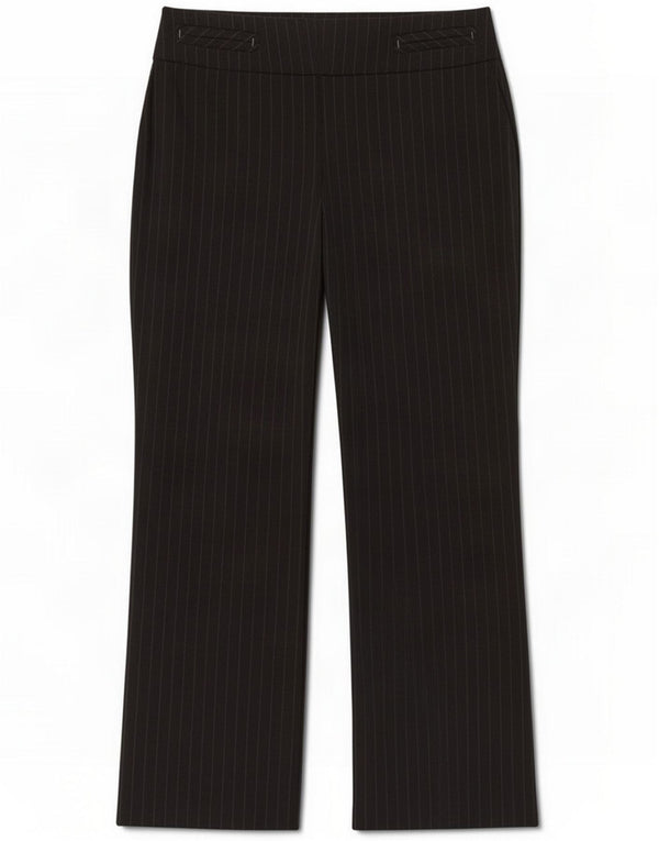 Marks & Spencer Casual Bukser til kvinder UK 16 Large W34 L30 Grey Pinstripe
