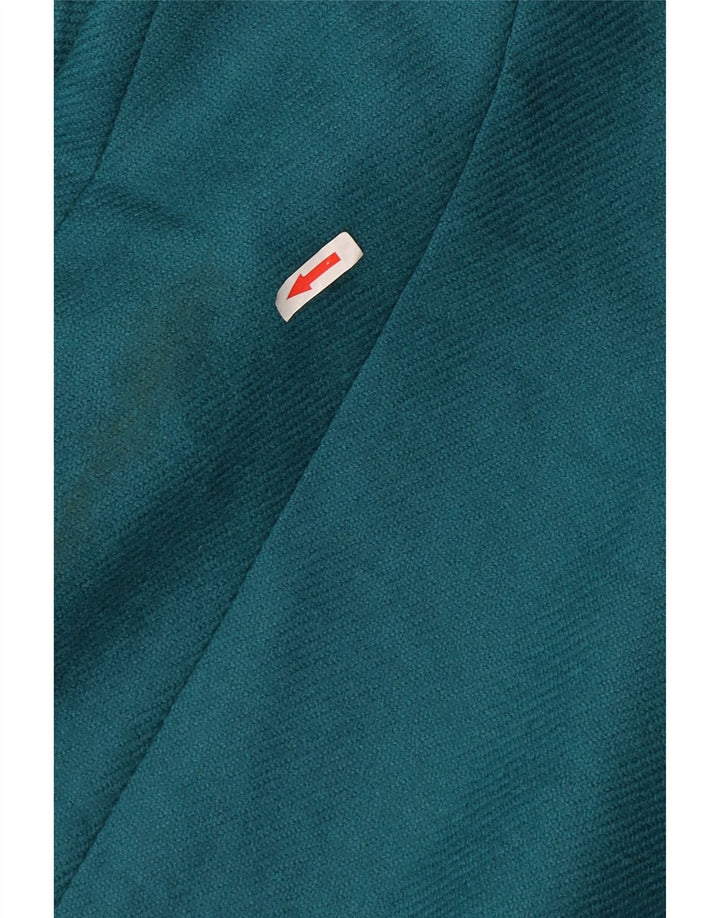 Luisa Spagnoli Dame 1 Knap Blazer Jakke UK 20 2XL Blå Uld