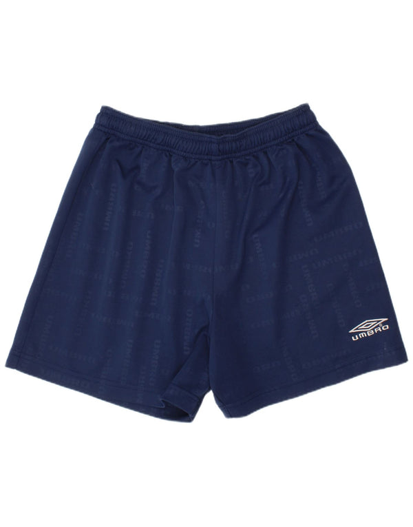 UMBRO Grafiske sportsshorts til drenge 13-14 år marineblå polyester