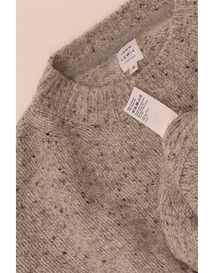 John Lewis Dame sweater med rund hals DK 8 Små grå flækkede