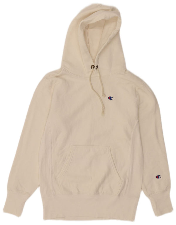 Champion Herre Reverse Weave Hoodie Jumper Lille hvid Bomuld