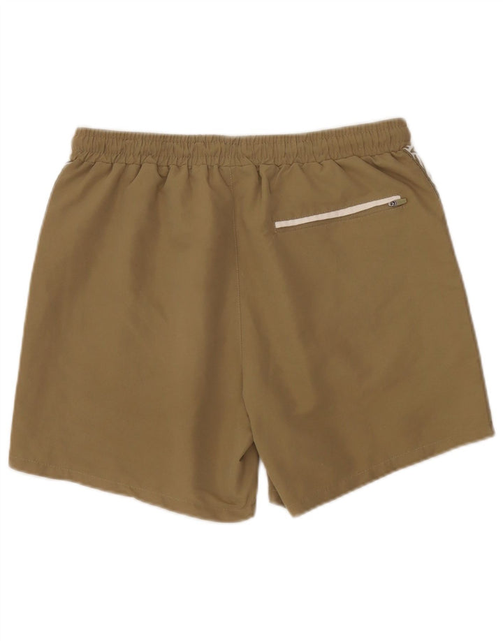 Umbro Herre grafiske badeshorts Large Khaki Colourblock Polyester
