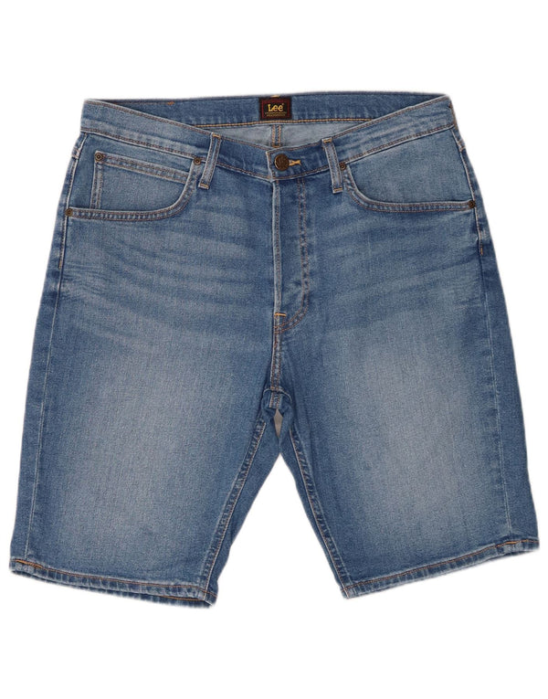 Lee Herre Denim Shorts W33 Medium Blue Bomuld