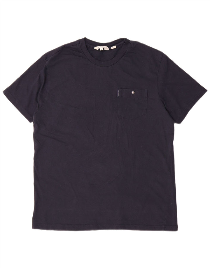 BEN SHERMAN Herre T-shirt Top Medium Navyblå Bomuld