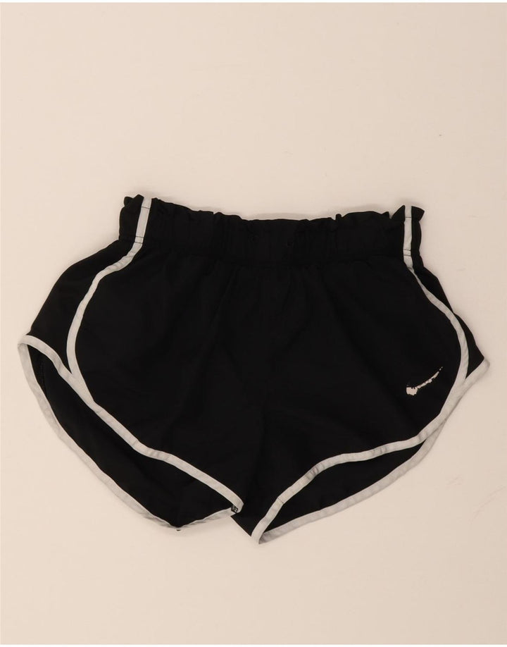 Nike Dame Dri Fit sportsshorts UK 14 Medium Sort Polyester