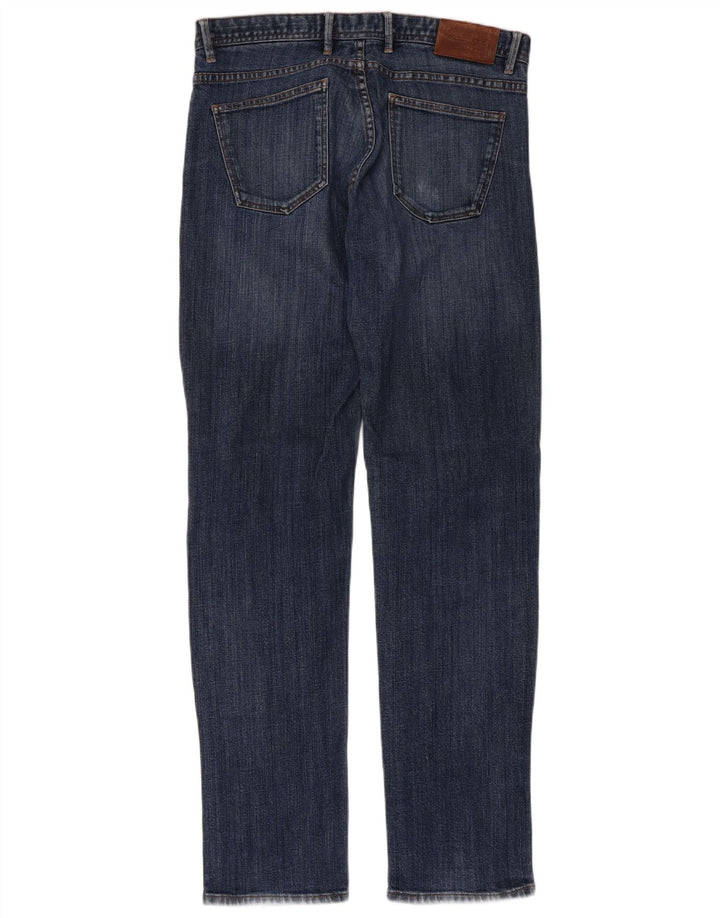 Massimo Dutti Herre Slim Jeans EU 42 Large W32 L32 Blå