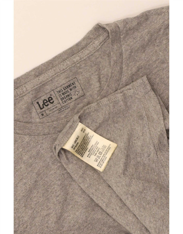 Lee Herre T-shirt Top Medium Grey Flecked Bomuld