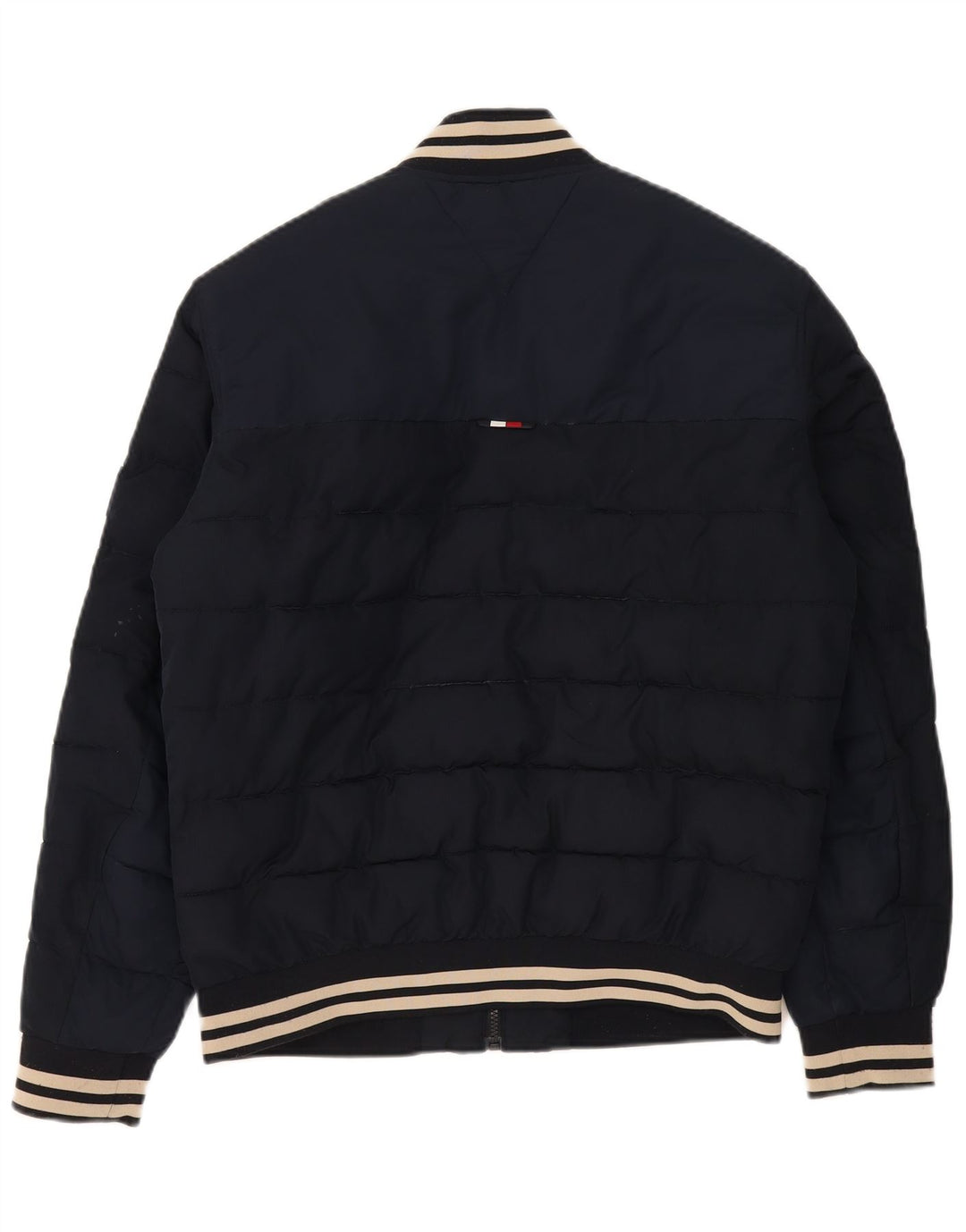 Tommy Hilfiger Herre polstret jakke UK 38 Medium Navy Blue Polyester