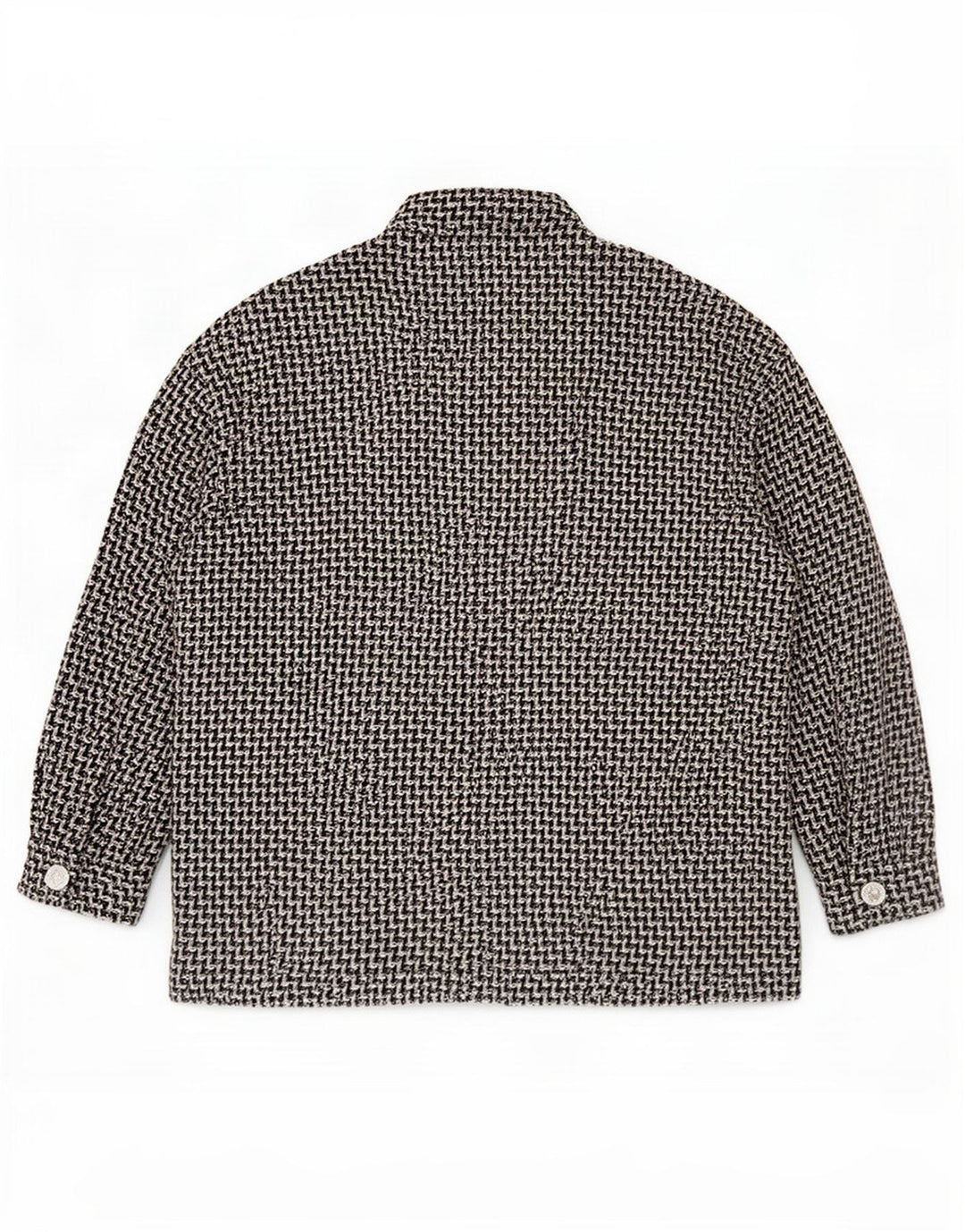 Zara Oversized bomberjakke til kvinder DK 14 Medium Sort Houndstooth Bomuld