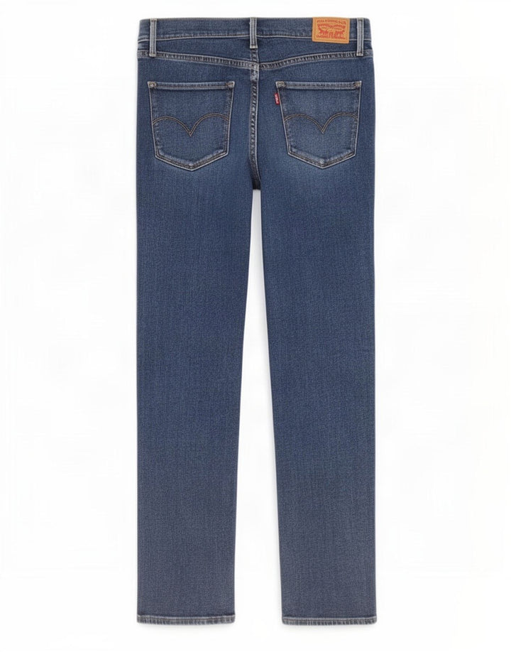 Levi's Dame 314 Shaping Straight Jeans W29 L32 Blå Bomuld