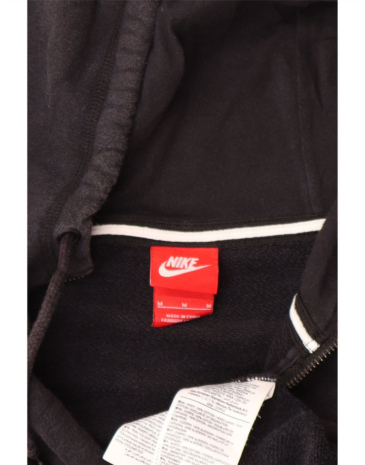 Nike hættetrøje med lynlås til mænd mellem sort bomuld