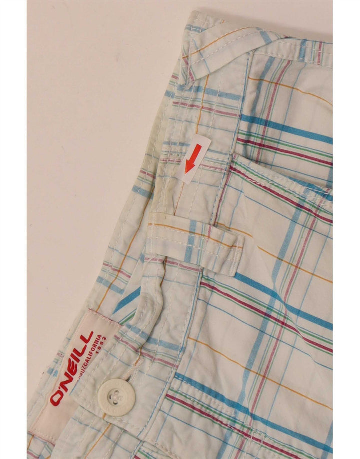 O'Neill Herre Cargo Shorts W34 store blå ternet bomuld