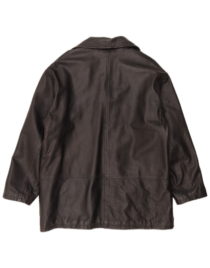 Conbipel Dame Loose Fit Læderjakke IT 42 Medium Sort