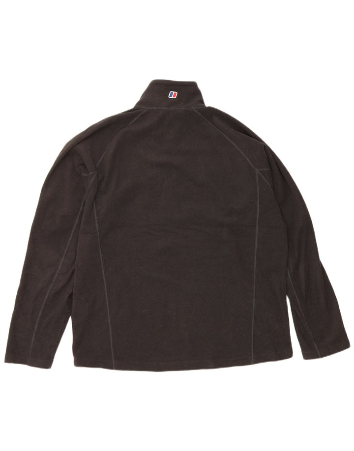 Berghaus Fleece Jumper med lynlås til mænd, stor grå polyester