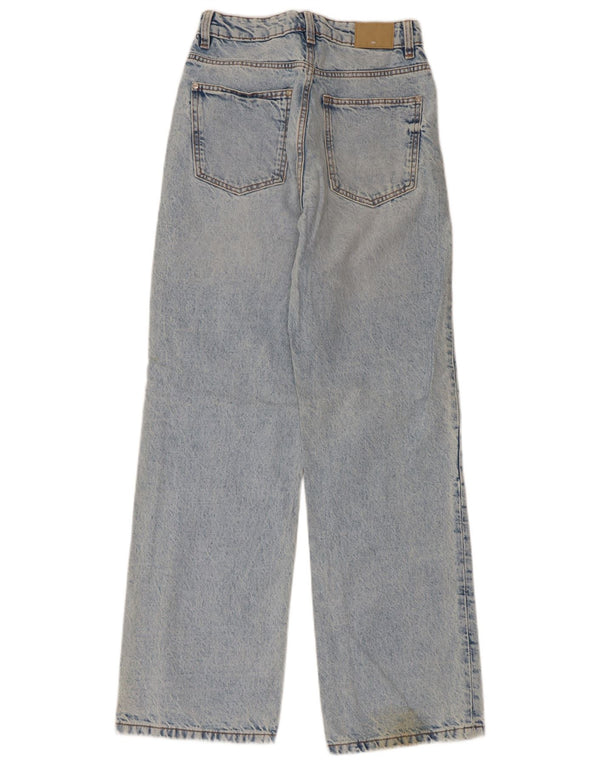 Zara Dame Løse Jeans EU 36 XS W26 L31 Blå
