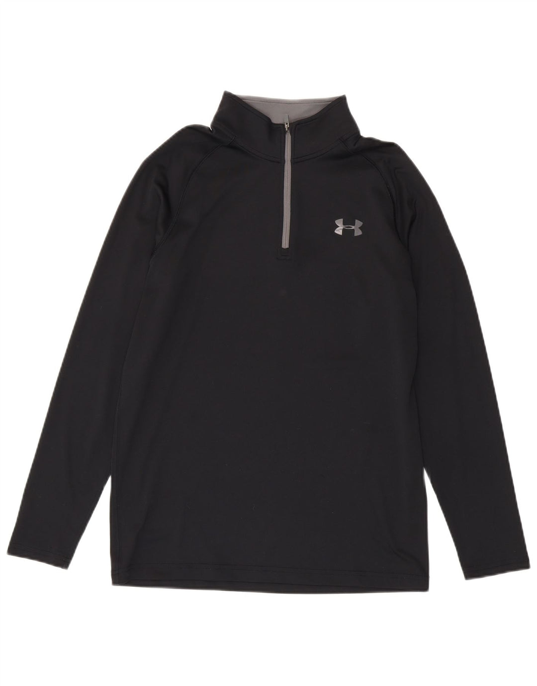 Under Armour Herre Heat Gear Zip Neck Pullover Træningsdragt Top Lille Sort