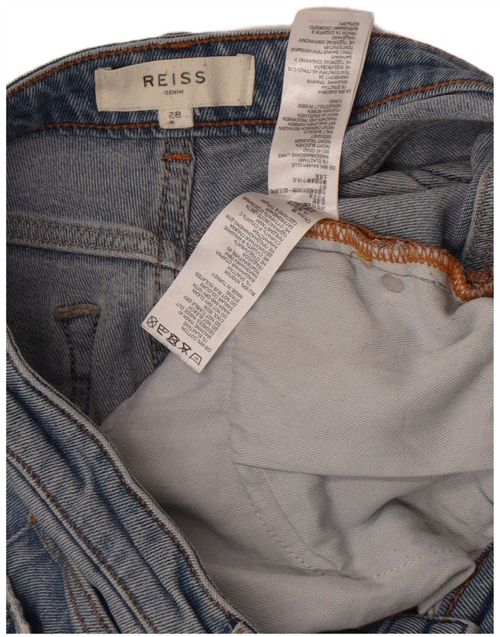 Reiss Dame Slim Jeans W28 L27 Blå Bomuld