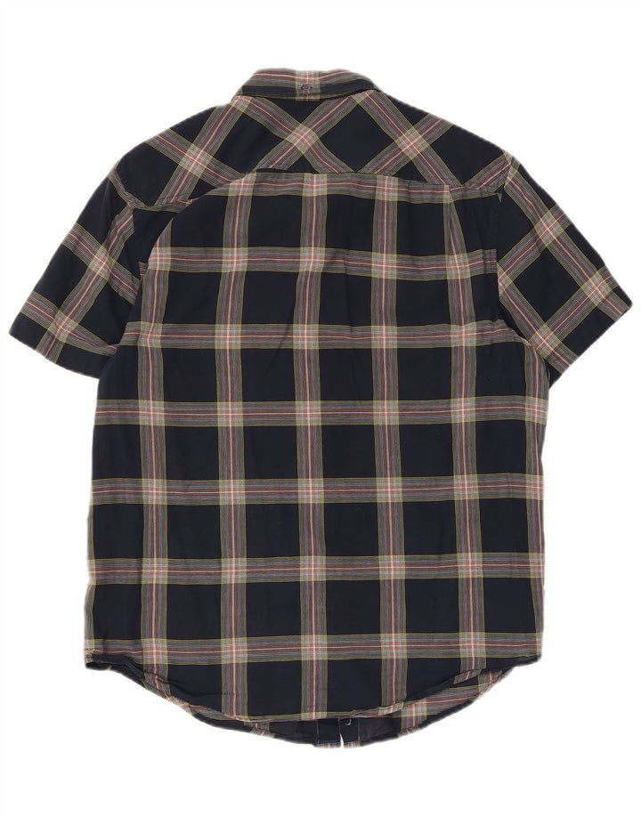 Penguin Heritage Heritage Slim Fit kortærmet skjorte Medium Navy Blue Check