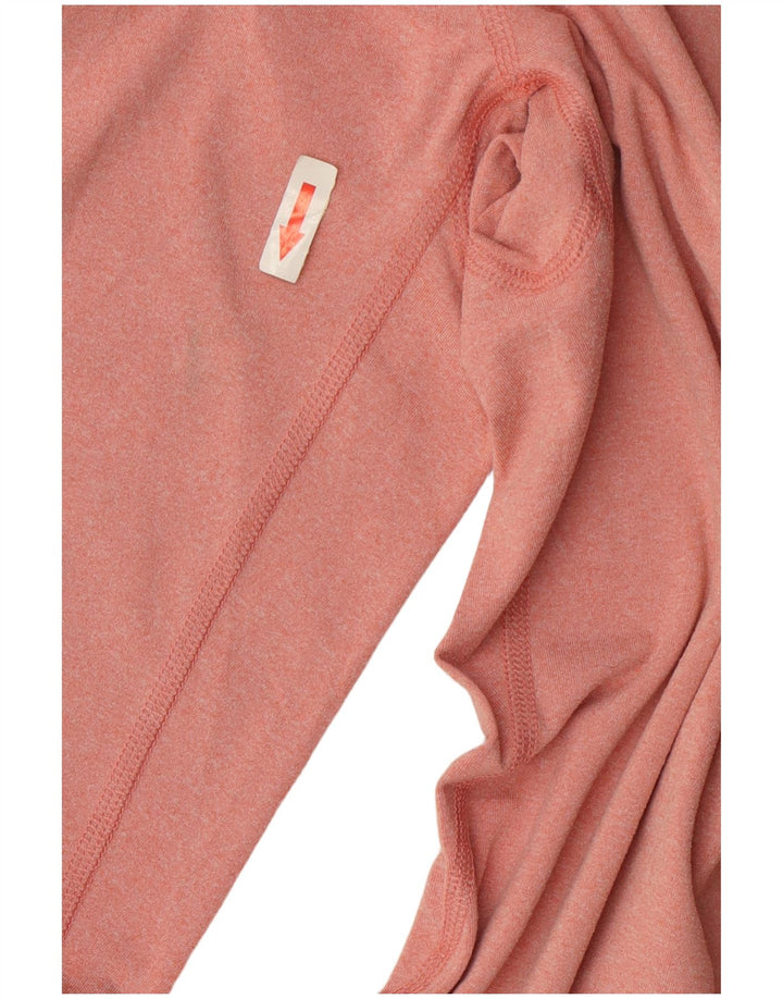 Nike Dame Dri Fit Pullover med lynlås-hals Træningsdragt Top UK 10 Lille Pink