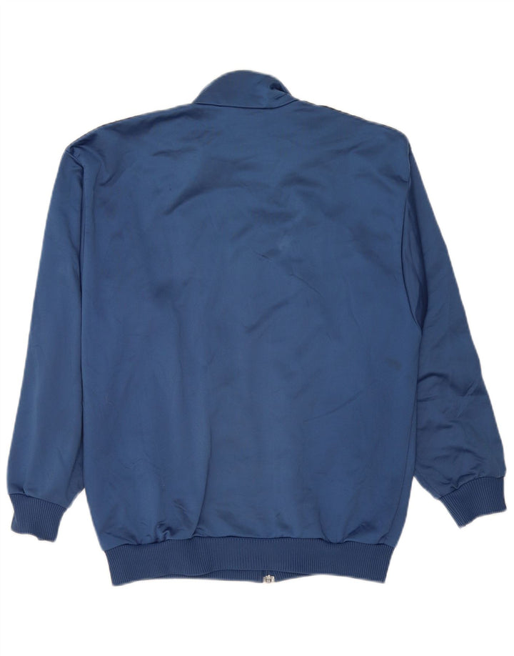ADIDAS Grafisk træningsdragt topjakke til mænd UK 34/36 Lille blå polyester