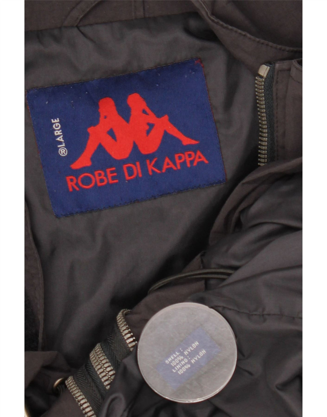 Kappa Herre Utility Jacket UK 40 Large Black Nylon